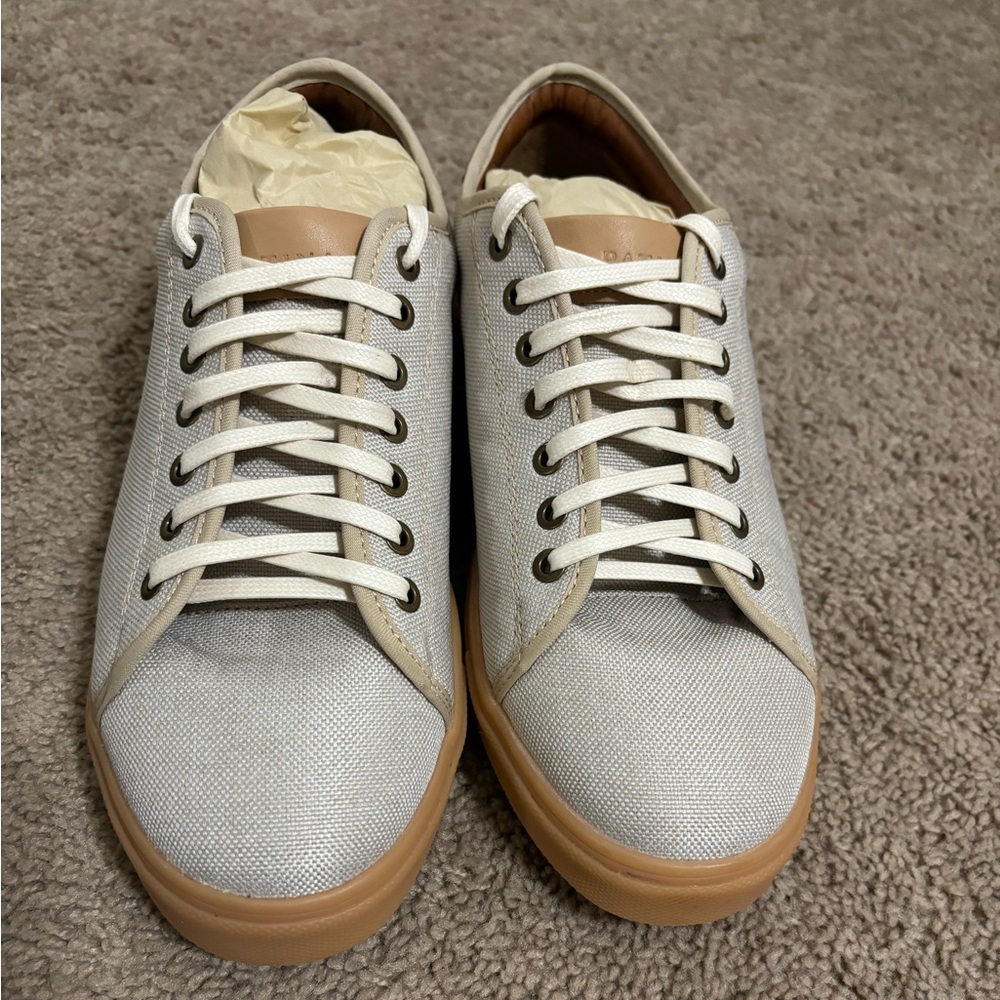 BNWB Portland Leather Men's Low Top Sneaker - Beige Canvas / 7(M)